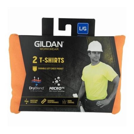 Gildan Branded Apparel Srl 2PK LG ORG SS T Shirt 1297052